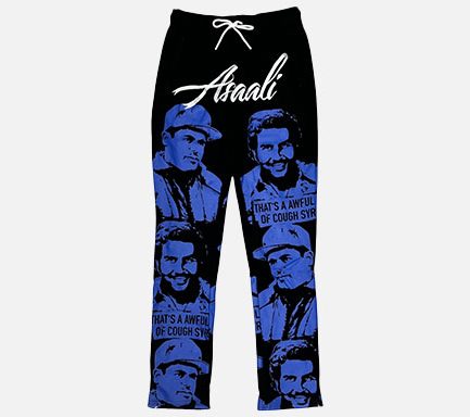 Cough Syrup x Asaali Cartel Sweatpants in Blue – Bold Streetwear Comfort