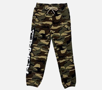 Asaali Split Face Sweatpants In Camo