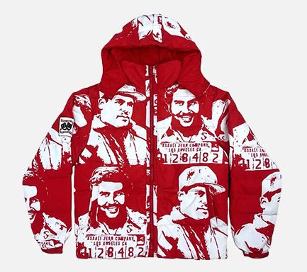 Asaali Cartel Puffer Jacket in Red – Bold & Warm Streetwear
