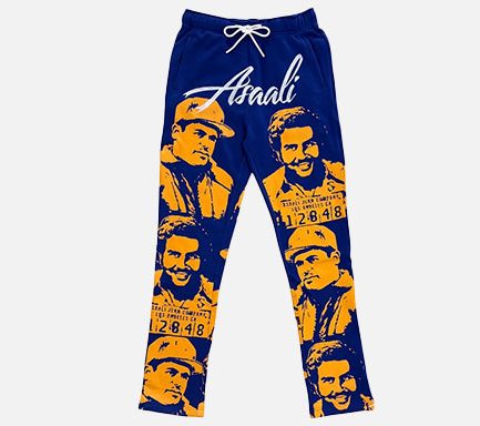 Asaali FW25 Cartel Sweatpants In Blue