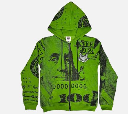 Nothing Personal x Asaali Zip Up in Green | Bold Streetwear Jacket