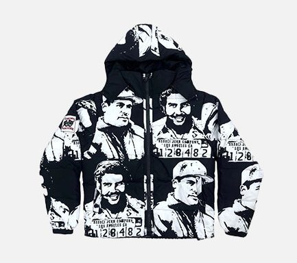 Asaali Cartel Puffer Jacket in Black– Bold & Warm Streetwear