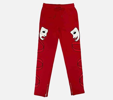 1st Laugh Now Cry Later Sweatpants in Red– Stylish & Comfortable