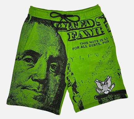 Nothing Personal x Asaali Shorts In Green