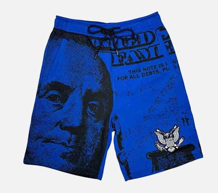 Nothing Personal x Asaali Shorts In Blue