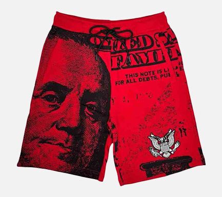 Nothing Personal x Asaali Shorts – Red | Premium Streetwear Collaboration