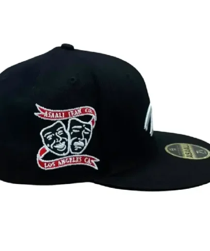 Asaali Baseball Fitted Red Hat