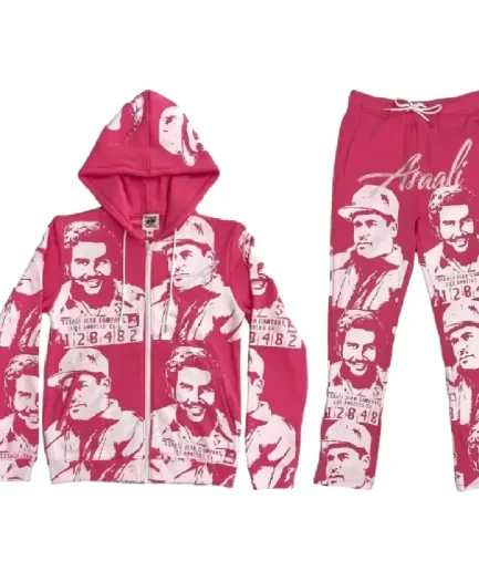 Asaali SS24 Pink White Cartel Tracksuit